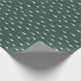 Green Kersttree modern Wrapping Paper Cadeaupapier