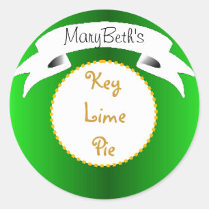 Green Key limoen pie label