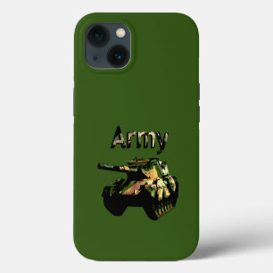 Green Khaki Army Tank, iPhone 13 Coque