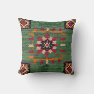 Green Kilim Coussin USA : Un accent culturel pour
