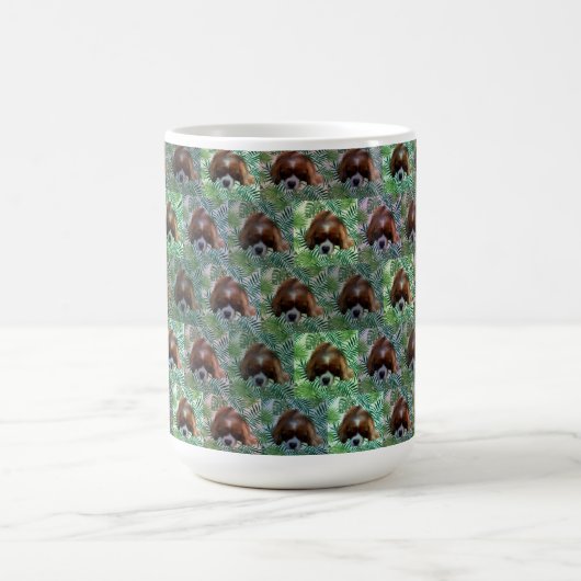 Green King Charles Cavalier Spaniel, Mug de café (Centre)