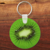 Green Kiwi Fruit Fresh Slice Sleutelhanger (Voorkant)