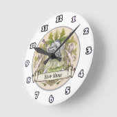 Green Knight Family Crest Horloge nom (Angle)