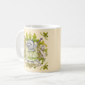 Green Knight Family Crest Surnom mug (Devant gauche)