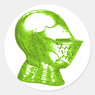 Green Knight Medieval Creative Anachronismen Ronde Sticker