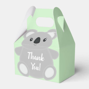 Green Koala Beer Baby shower Bedankdoosjes