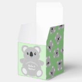 Green Koala Beer Baby shower Bedankdoosjes (Geopend)