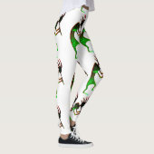 Green Kokopelli Black Leggings (Rechts)