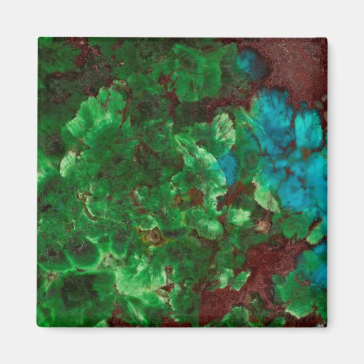 Green Laced Shattuckite Magneet (Voorkant)