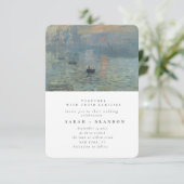 Green Lanscape Vieux faire-part de mariage de pein (Debout devant)