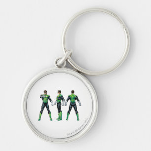 Green Lantern Drie Uitzichten Sleutelhanger