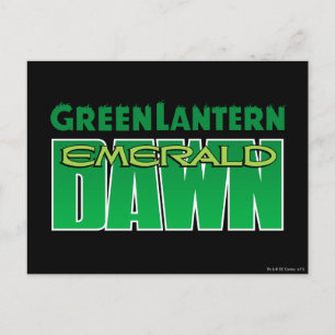 Green Lantern - Emerald Dawn Logo Briefkaart