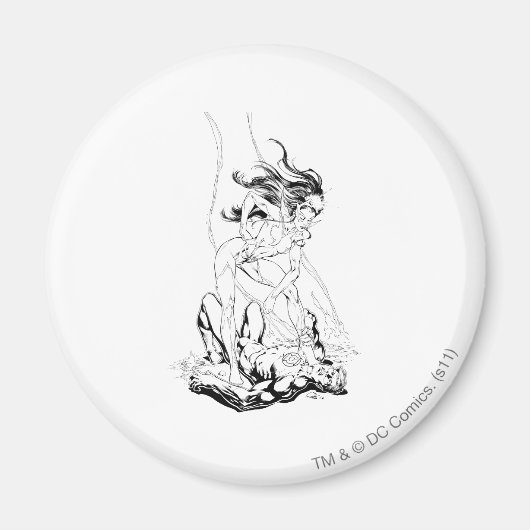 Green Lantern en Star Sapphire Magneet (Voorkant)