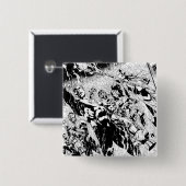 Green Lantern Group Vierkante Button 5,1 Cm (Voorkant /achterkant)