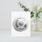 Green Lantern Insignia Briefkaart (Staand voorkant)