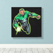 Green Lantern John Stewart Canvas Afdruk (Insitu (Houten vloer))