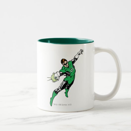 Green Lantern Jump Tweekleurige Koffiemok (Rechts)