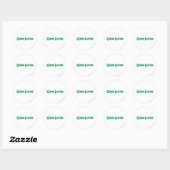 Green Lantern Letters 2 Ronde Sticker (Vel)
