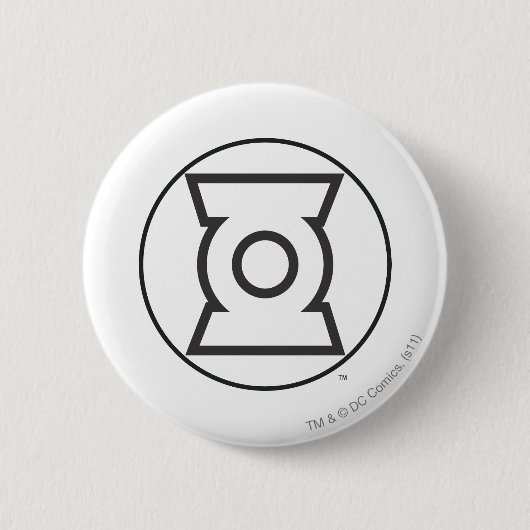 Green Lantern Logo 12 Ronde Button 5,7 Cm (Voorkant)