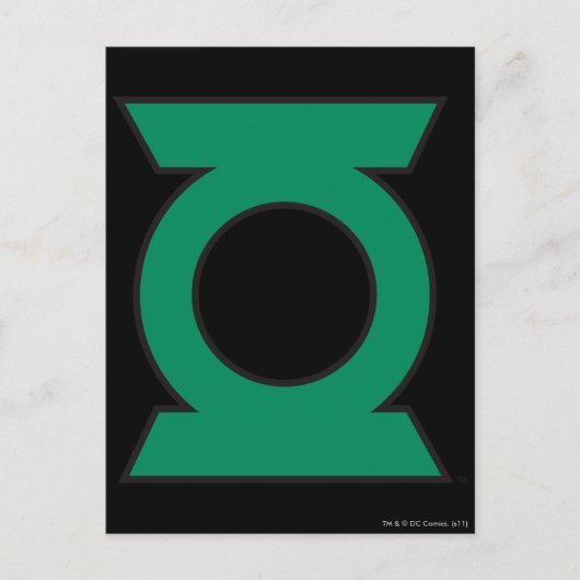 Green Lantern Logo 15 Briefkaart (Voorkant)