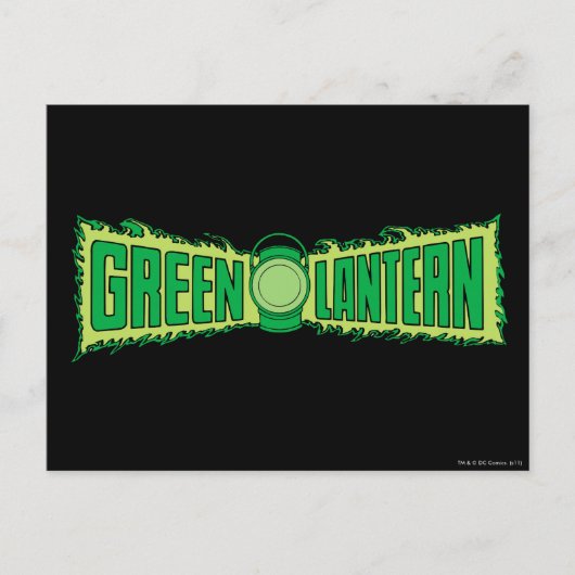 Green Lantern Logo 4 Briefkaart (Voorkant)