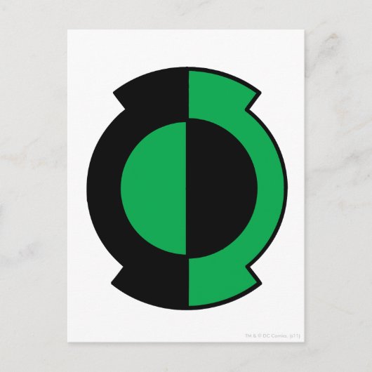 Green Lantern Logo Flipped Briefkaart (Voorkant)