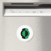 Green Lantern Logo Flipped Magneet (Insitu (Vaatwasser))