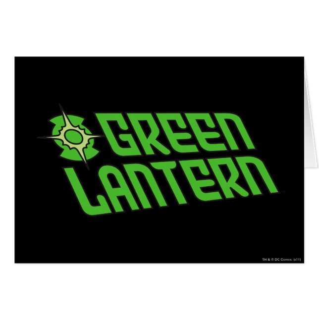 Green Lantern Logo gekanteld (Voorkant Horizontaal)