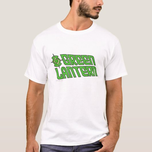 Green Lantern Logo gekanteld T-shirt (Voorkant)