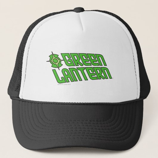 Green Lantern Logo gekanteld Trucker Pet (Voorkant)