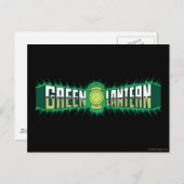Green Lantern Logo - Groene lammeren Briefkaart (Voorkant / Achterkant)