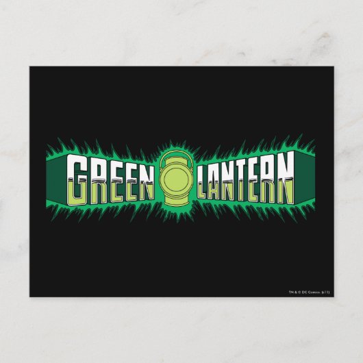 Green Lantern Logo - Groene lammeren Briefkaart (Voorkant)