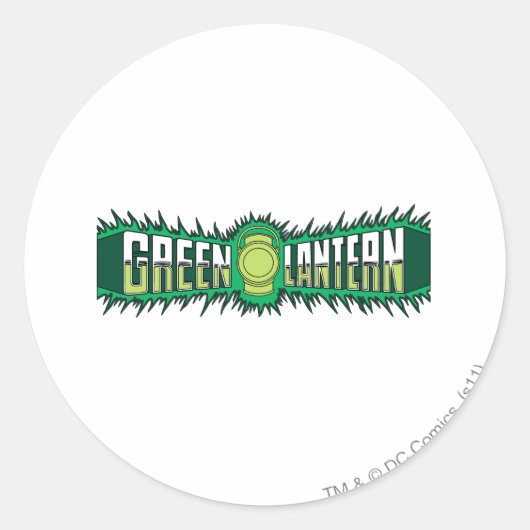 Green Lantern Logo - Groene lammeren Ronde Sticker (Voorkant)