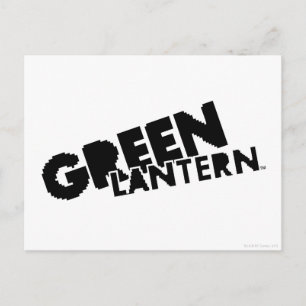 Green Lantern-Logo - Pixels Briefkaart