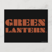 Green Lantern Logo - Tan Briefkaart (Voorkant)