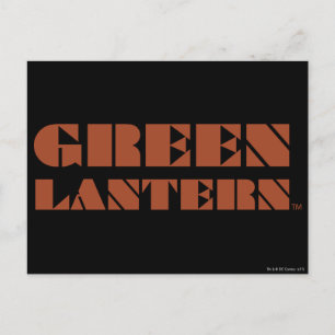 Green Lantern Logo - Tan Briefkaart