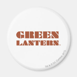 Green Lantern Logo - Tan Magneet