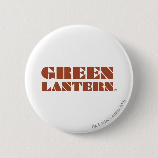 Green Lantern Logo - Tan Ronde Button 5,7 Cm (Voorkant)