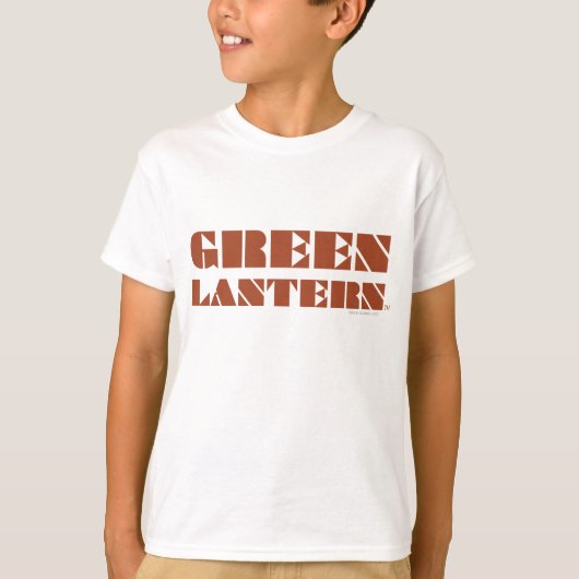 Green Lantern Logo - Tan T-shirt (Voorkant)