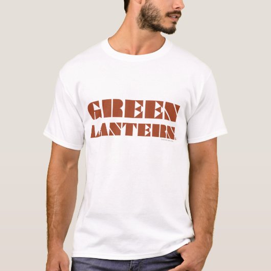 Green Lantern Logo - Tan T-shirt (Voorkant)