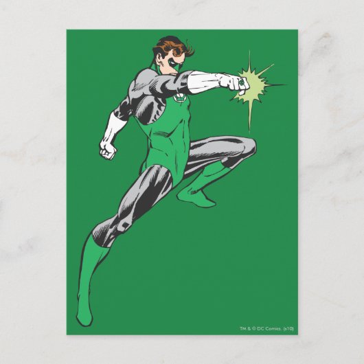 Green Lantern Pointing Ring Briefkaart (Voorkant)
