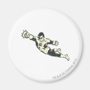 Green Lantern Punches Grunge Magneet