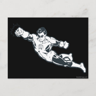 Green Lantern Punks BW Briefkaart