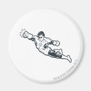 Green Lantern Punks BW Magneet