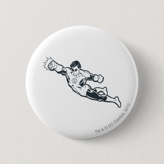 Green Lantern Punks BW Ronde Button 5,7 Cm (Voorkant)