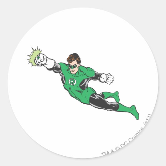 Green Lantern Punks Ronde Sticker (Voorkant)
