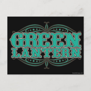Green Lantern Showtime Letters Briefkaart