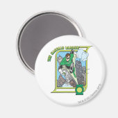 Green Lantern - The Emerald Warrior Magneet (Voorkant / Achterkant)