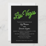 Green Las Vegas Sparkles Faire-part de mariage<br><div class="desc">Ce Faire-part de mariage de Las Vegas est agrémenté d'un arrière - plan noir parfumé vert étincelant, idéal pour un mariage à Las Vegas. Il fait partie de la collection Mariage Green Las Vegas Sparkles. Si d'autres éléments de coordination sont nécessaires, il suffit de nous contacter à prettyfancyinvites@gmail.com avec votre...</div>