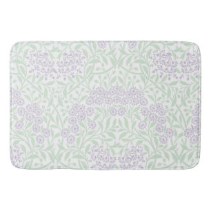 Green Lavender Floral Damask Pattern Badmat